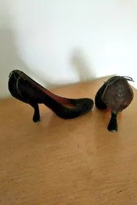 Alaia Brown Black Suede Back Lace Up Pumps Heels 37.5 - Picture 1 of 4
