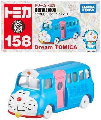 Takara Tomy Dream Tomica No.158 Doraemon Wrapping Bus ‎186359 Diecast Toy NEW - Image 1 of 4