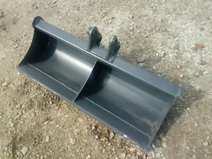 Grabenräumlöffel starr 1000 mm Baggerlöffel Bolzenaufahme Minibagger 1,0- 2,5 T - Bild 1 von 6