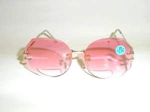 NWT Vintage 90's Lady Diamond Cut Bi-Focal Reading Glasses +2.25 (Pink) - Picture 1 of 4