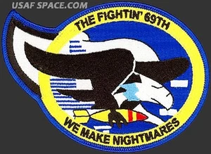 USAF 69th BOMB SQ - THE FIGHTIN’ 69th -B-52 Minot AFB, ND- ORIGINAL 4" PATCH - Picture 1 of 2