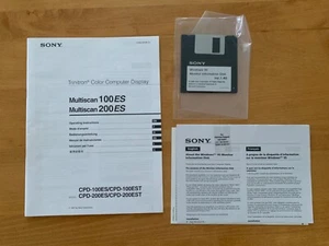 Sony Trinitron Color Computer Multiscan 100ES/200ES Operating Instructions 1997 - Picture 1 of 1
