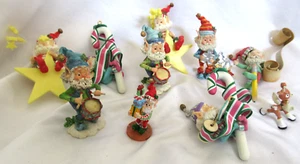 Enesco North Pole Figures (3) Ornaments (5) Including Pewter Mini (2) VGUC - Picture 1 of 9