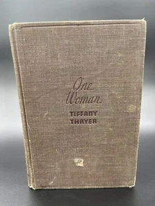 RARE (1933) CRIME NOVEL, "ONE WOMAN," BY TIFFANY THAYER 1st edition - Bild 1 von 14