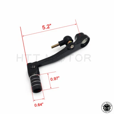 黑色铝制折叠变速杆变速器适用于本田 CBR 600RR 2003 - 2004 — 第 1/4 张图片