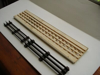 LIONEL O SCALE WOOD DECK BRIDGE 20"L X 4"W X 1/2H ALL WOOD USA MADE  REVERSIBLE  - Image 1 of 4