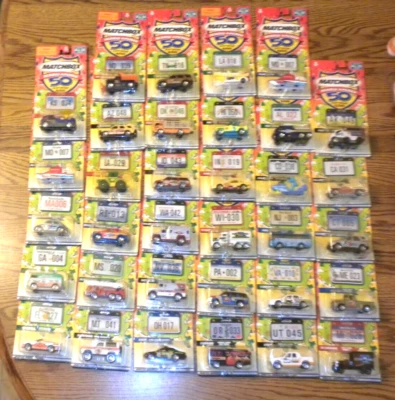 34 - 2002 50 cumpleaños Matchbox diferentes coches de toda América Foto 1 de 4