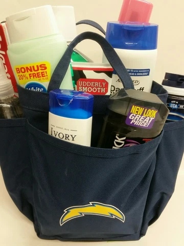 NFL San Diego Chargers Shower Bag - Tote, New Cover