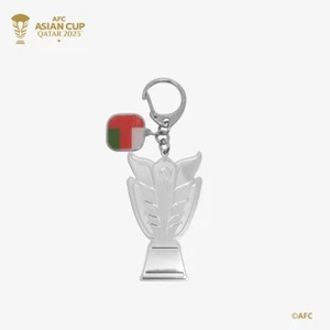 Portachiavi Trofeo 2D con Bandiera Paese-OMAN - Foto 1 di 1