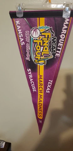 FINAL FOUR 2003 KANSAS TEXAS RETRO LOGO  NCAA FELT PENNANT 9/10/22 Cover