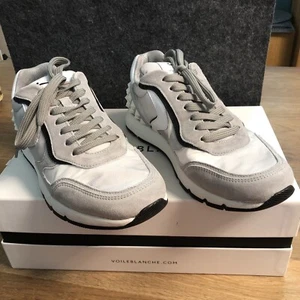 VOILE BLANCHE, Sneaker Reubent Studs in Velour/Nylon grigio-bianco Gr.39 - Bild 1 von 5