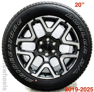 4 NEW Dodge Ram Laramie 1500 Charcoal Polished 20" OEM Wheels Rims Tires 2019-25 - Picture 1 of 6