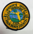 Palm Beach County Sheriff COP Citizen Observer Patrol Floride 3" patch A1