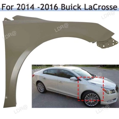 Fender Fit For 2014-2016 Buick LaCrosse Primed Front Passenger Side Replacement Foto 1 de 4