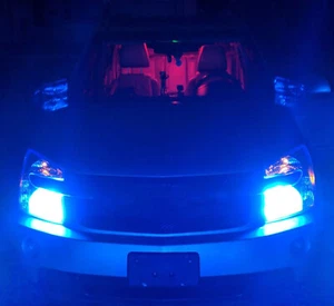 2x H4 9003 LED Headlight Bulbs 120W High-Low Beam Dual Ice Blue 8000K 11000LM - Picture 1 of 12