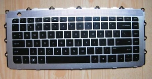 Neue Tastatur mit Hintergrundbeleuchtung und Rahmen mit Hintergrundbeleuchtung Silber US für HP ENVY 15-3000 Serie - Bild 1 von 5
