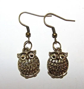 Huge selection of pretty OWL earrings stud & dangle crystal lovely gift idea UK - Picture 1 of 30