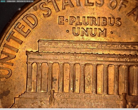 1990 Lincoln Penny Broad Strike with DDR of E. Pluribus Unum! Free Ship. P16 Cover