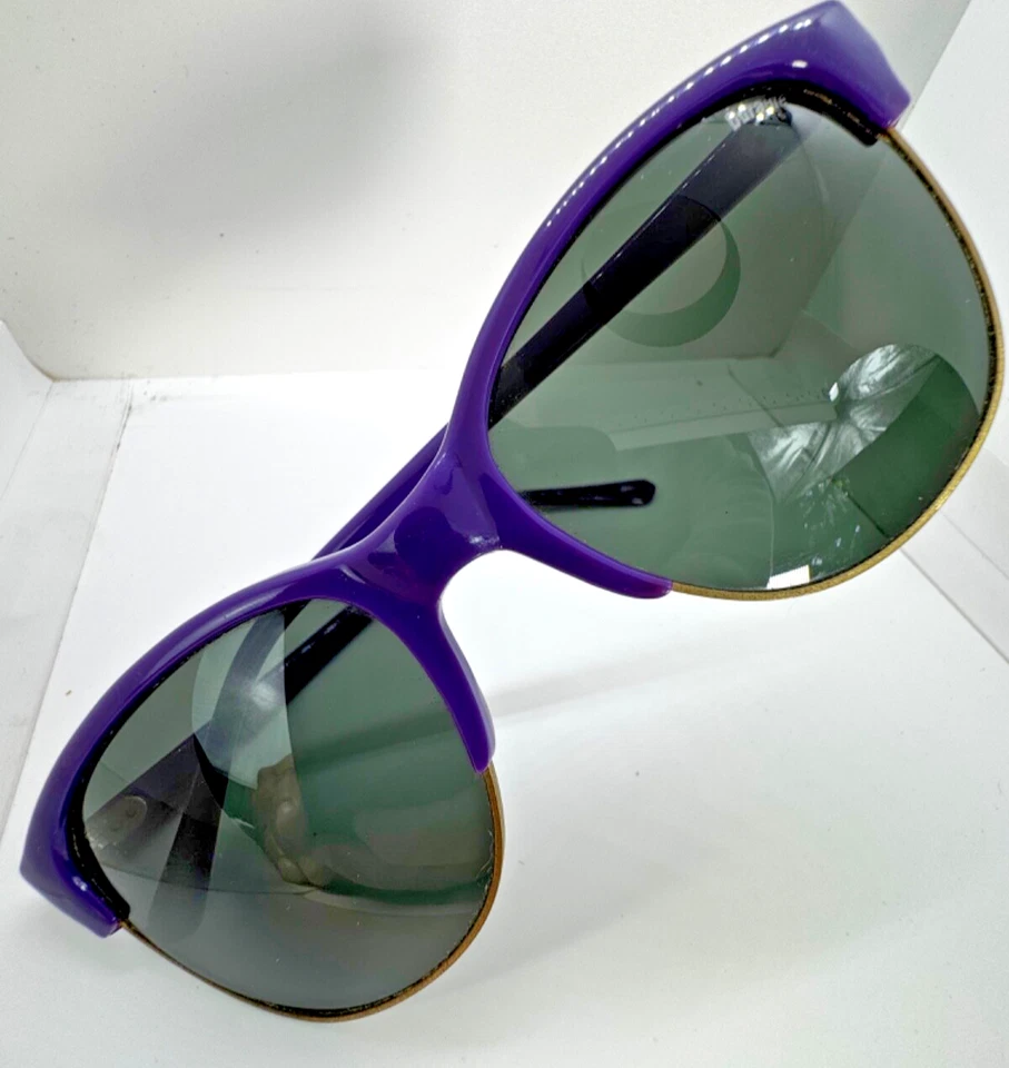 Gafas de sol Smith Optics vintage REBEL ClubMaster púrpura/dorado hechas a mano en Japón Foto 1 de 4