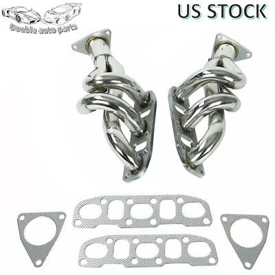 Manifold Headers For Nissan 370Z 09-13 Infiniti G37 08-13 3.5L 3.7L V6 Stainless - Image 1 of 4