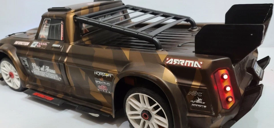 Custom ARRMA Infraction 1/7 Street Bash Truck Louvers - Muscle Car Aesthetic - Image 1 of 4