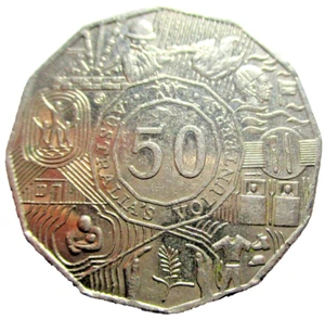 2003 AUSTRALIAN 50 CENT COIN - AUSTRALIAS VOLUNTEERS - # 81/12/24 - Picture 1 of 3