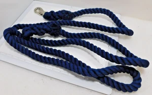 Plomo de algodón 3/4" x 9' con perno a presión azul real - Imagen 1 de 4