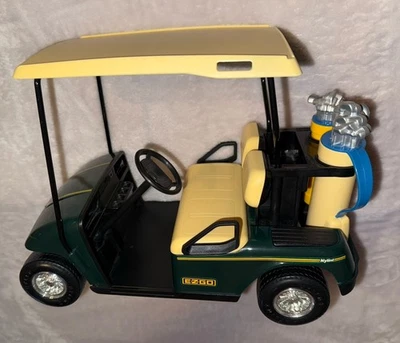 Nylint Corp. 1998 EZ-Go Golf Cart Toy Green W/ Canopy Plus Two Golf Bags - Image 1 of 4