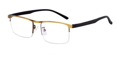 Gleitsichtbrille Lesebrille Halbrahmen gold/schwarz 1.0 +1.5 +2.0 +2.5 Dioptrien - Bild 1 von 4