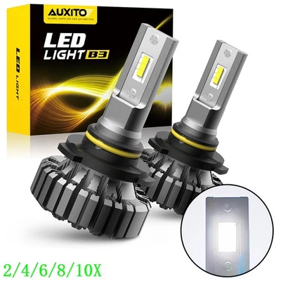 Kit de conversión de bombilla de faro LED AUXITO 9006 haz bajo blanco súper brillante 2 ~ 10X Foto 1 de 4