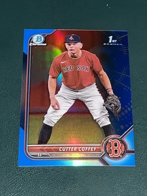 2022 Bowman Draft Chrome Cutter Coffey BLUE /150 - Image 1 of 4