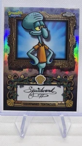 2025 Topps Chrome Spongebob Squidward VIP Facsimile Auto - Picture 1 of 4