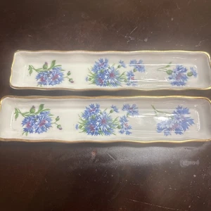 Hammersley Bone China Spode königsblau Kornblume langes Schmuckgeschirr  - Bild 1 von 2