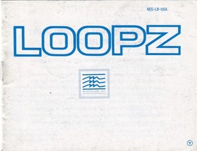 Nintendo NES Instruction Manual Loopz