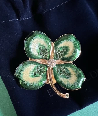 Estee Lauder Emerald Clover Tuberose Gardenia Solid Perfume Compact LE NIB - image 1 of 2