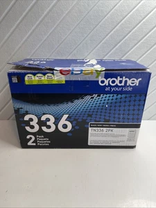 Cartucho de tóner negro genuino de alto rendimiento paquete doble TN336 2PK - Imagen 1 de 6
