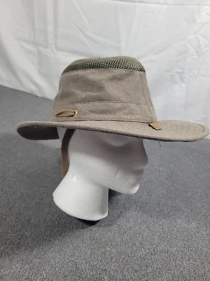Tilley TMH55 Mashup Airflo Hat Brown Water Repellant Sun Cap size 7 EUC - Image 1 of 4