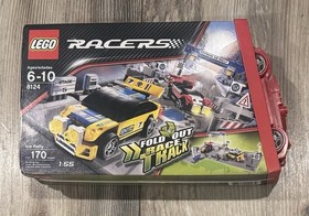 LEGO Racers 8124 Ice Rally Yellow Red Car Fold-Out Road Case Tiny Turbos 🌟 NEW!