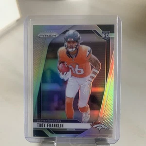 2024 Panini Prizm Troy Franklin #393 Silver Prizm RC - Picture 1 of 6