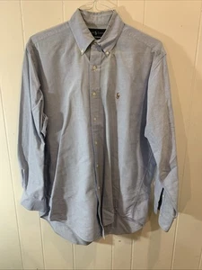 Ralph Lauren Yarmouth 100% Cotton Blue Oxford Dress Shirt Men's 15.5 - 34 - Picture 1 of 6