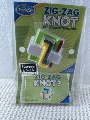 ThinkFun Zig Zag Knot Brainteaser Challenge Ages 8 to Adult NEW - Image 1 of 4