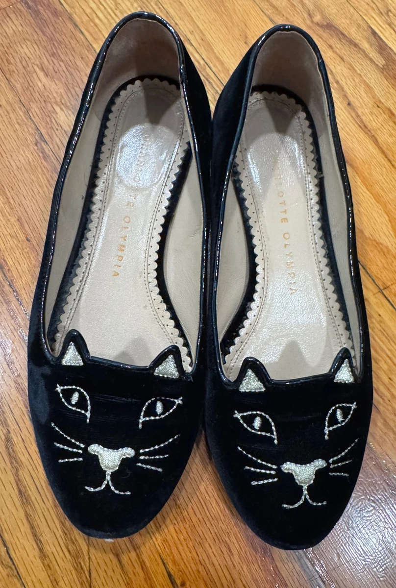 女Charlotte Olympia Kitty 平底鞋| eBay