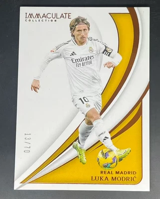 Luka Modric 2023-24 Panini Immaculate Collection 13/70 Copper Real Madrid #34 - Image 1 of 3