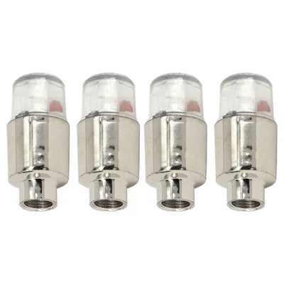 4Pcs Motorcycle Bike Car LED Wheel Tyre Tire Air Valve Stem Cap Light Lamp - Image 1 of 4