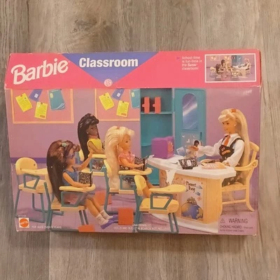 Jogo Barbie sala de aula professor 1996 Mattel nº. 67114-91 Vintage Nova Caixa Aberta  - Imagem 1 de 4