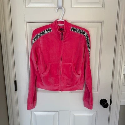 Opening Ceremony Velour Cropped Jacket Pink 45148 - Image 1 of 4