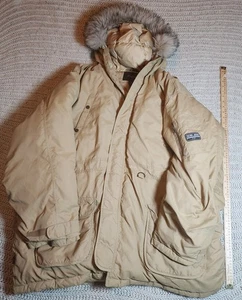 Neu mit Etikett Sean John Daunenparka Jacke Mantel, Lammfellbesatz, Daunenfüllung 3XL braun Y2K - Bild 1 von 17
