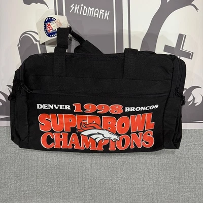 1998 Super Bowl Champion Denver Broncos Duffel Bag Vintage New With Tags Foto 1 de 4