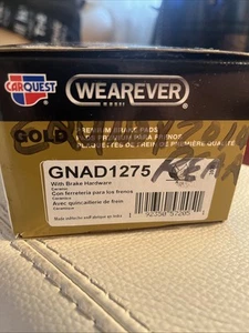 Wearever Gold Premium Brake Pads Ceramic w/brake hardware GNAD1275 rear pads NEW - Picture 1 of 5