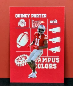 Onit Quincy Porter Ohio State Buckeyes Campus 2025 colores oscuros CC-18 OSU casi nuevo - Imagen 1 de 2